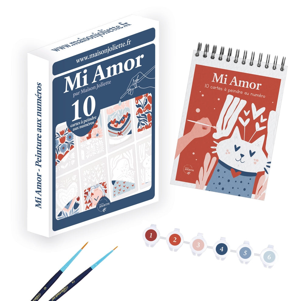 Peinture par numéros – Mi Amor | Maison Joliette | Kit créatif écoresponsable Maison Joliette