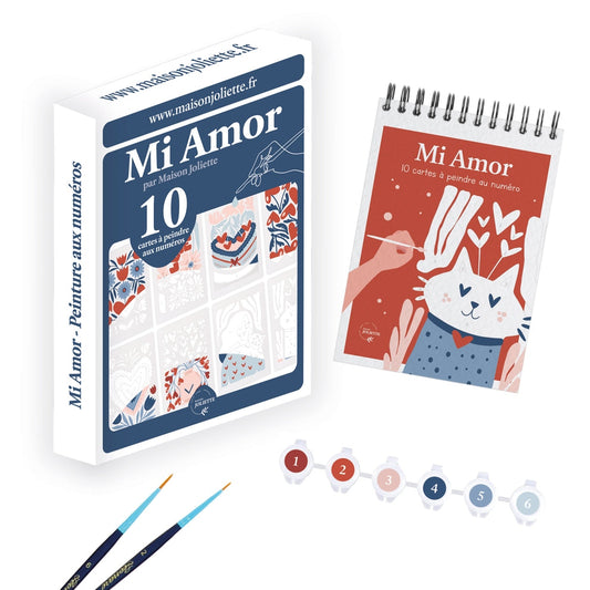 Peinture par numéros – Mi Amor | Maison Joliette | Kit créatif écoresponsable Maison Joliette