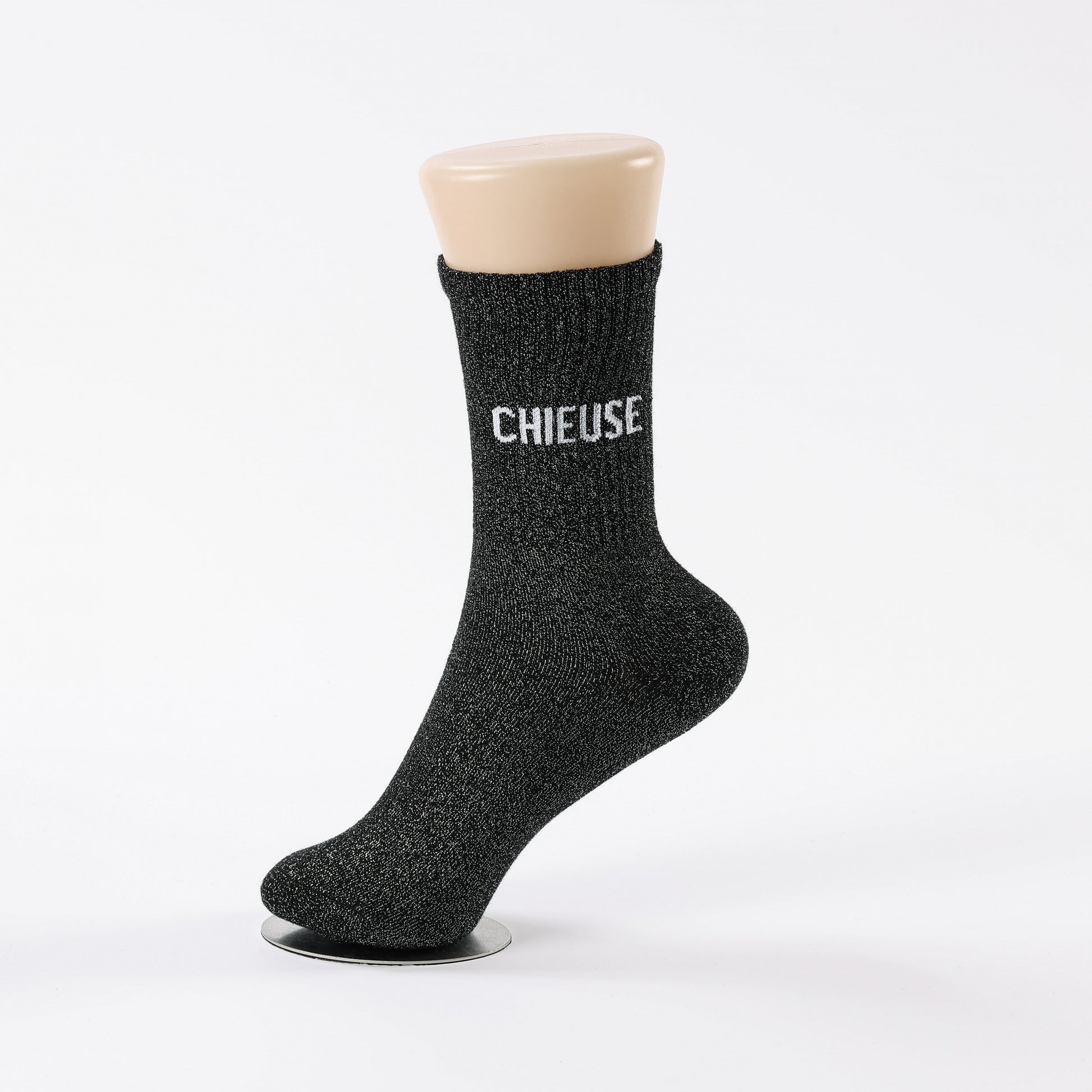 idée cadeau chaussettes chieuse paillettes brillantes