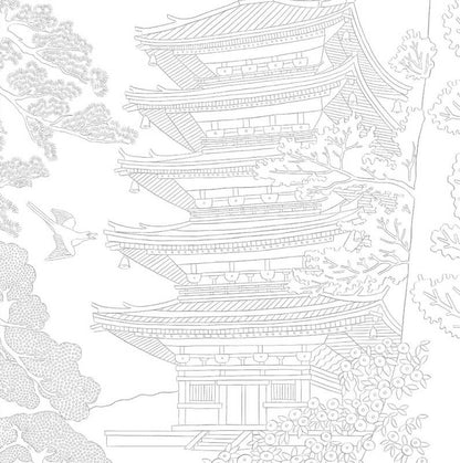 Coloriage De Kyoto à Tokyo – Livre créatif Japon Edition Marabout Editions Marabout