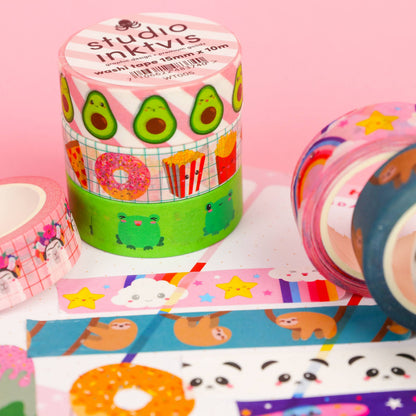 Washi Tape Avocat – Ruban Adhésif Kawaii Bullet Journal Studio Inktvis B.V.