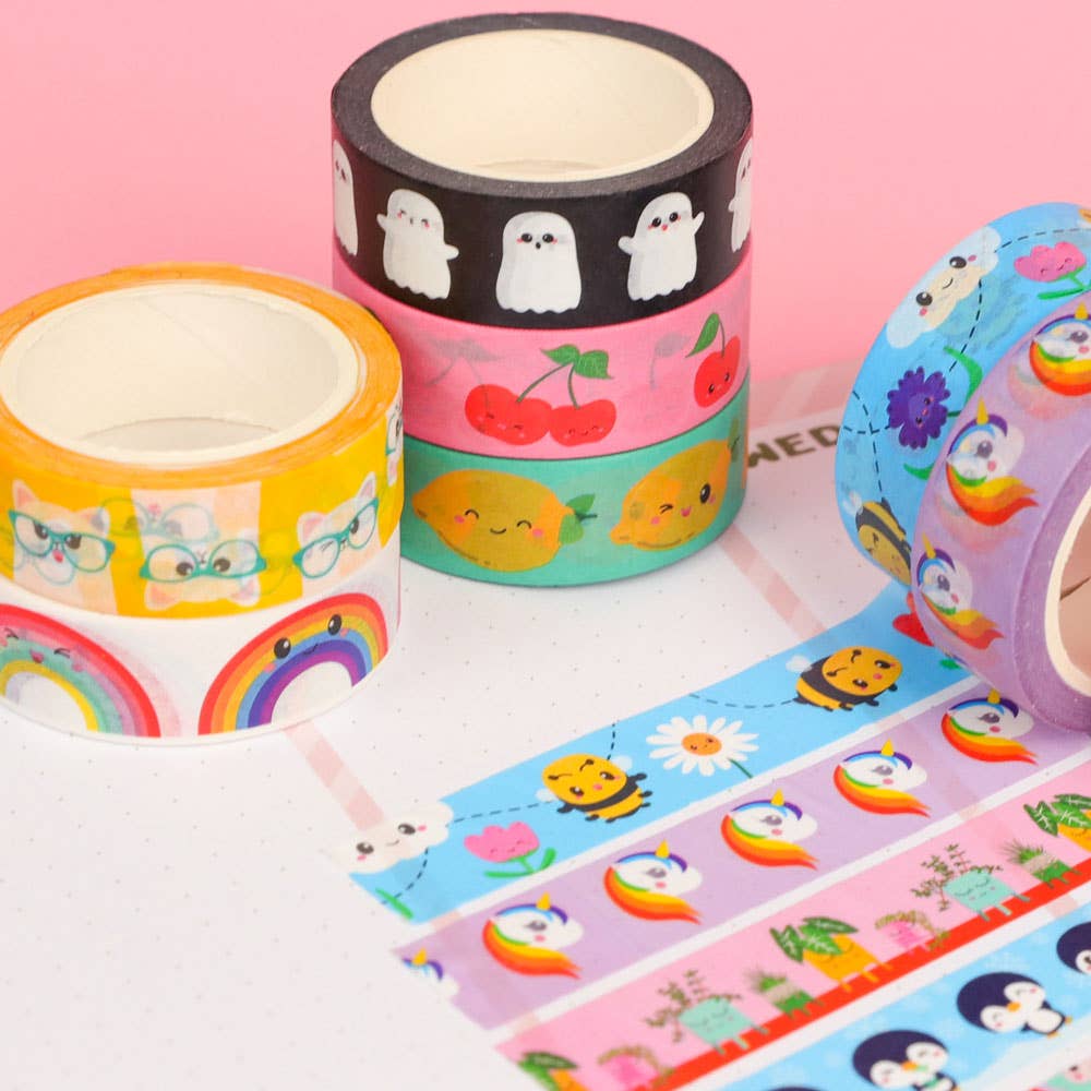 Washi Tape Citron – Ruban Adhésif Décoratif Kawaii & Bullet Journal Studio Inktvis B.V.