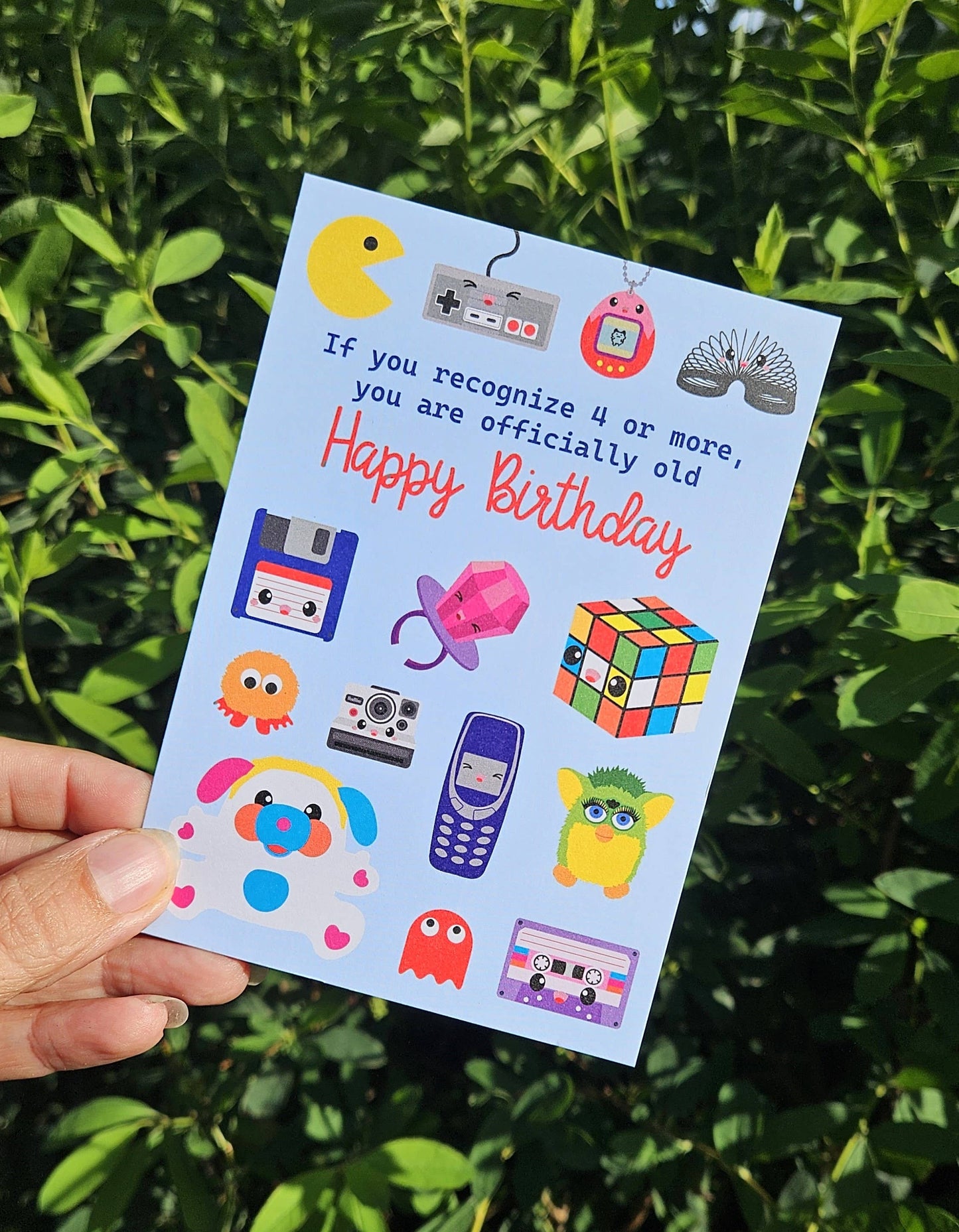 Carte d’Anniversaire Rétro Années 80 & 90 – Carte Humour Pop Culture Studio Inktvis B.V.