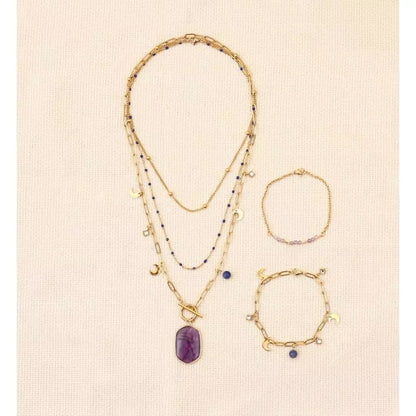 Kit DIY Bijoux Acier Inoxydable – Parure Violette & Bleue | Création Facile GRAINE CREATIVE