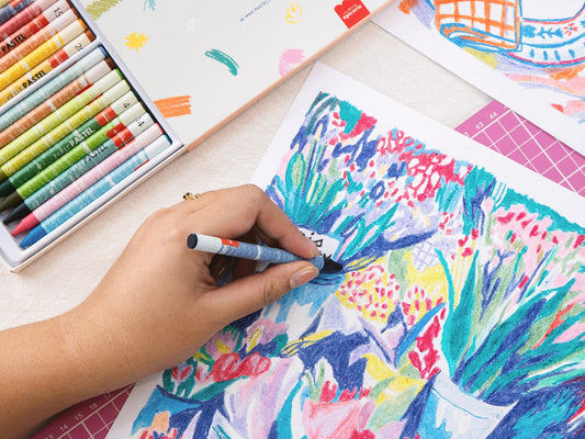 Petit Pastel – Holland Bloom | Coffret pastel par numéro floral & relaxant LA PETITE EPICERIE