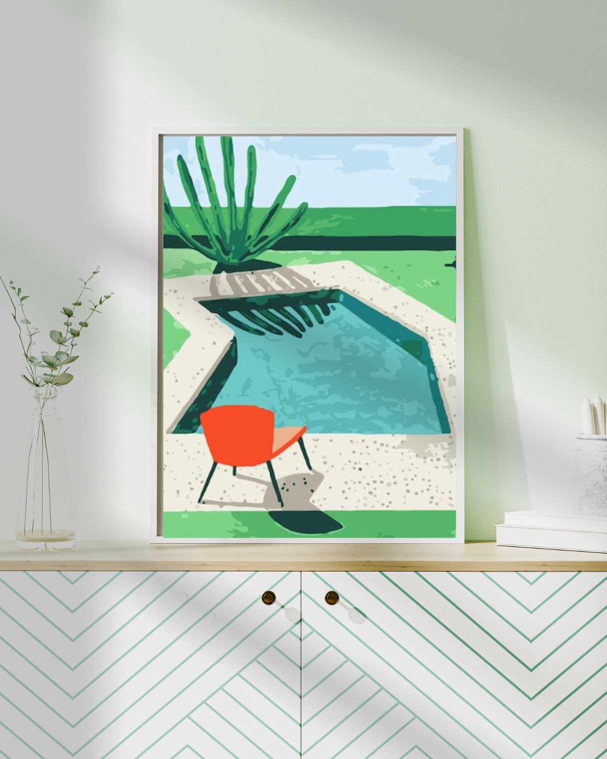 Painting by Numbers on Stretched Canvas – The POOL 🎨✨