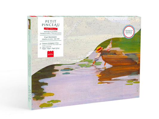 coffret peinture au numéro curt herrmann mädchen im kahn fabriqué en france