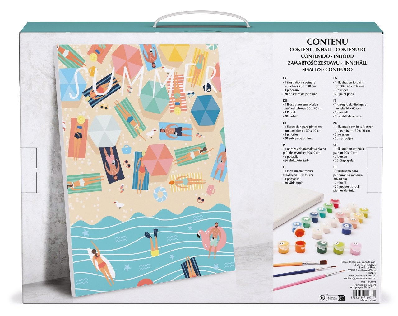 Peinture au Numéro À la Plage – Graine Créative GRAINE CREATIVE