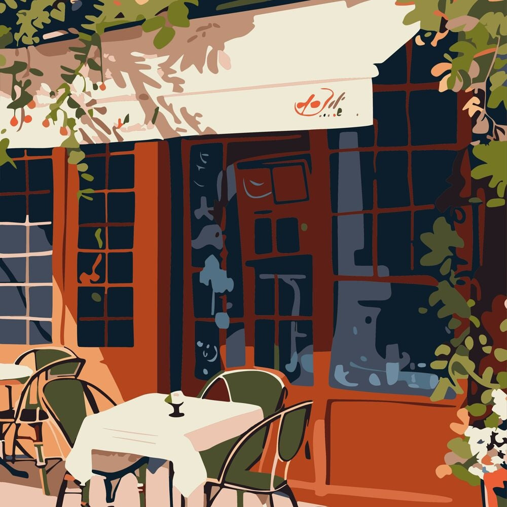 Peinture au Numéro Été à Paris – Toile Créative 30 x 40 cm GRAINE CREATIVE