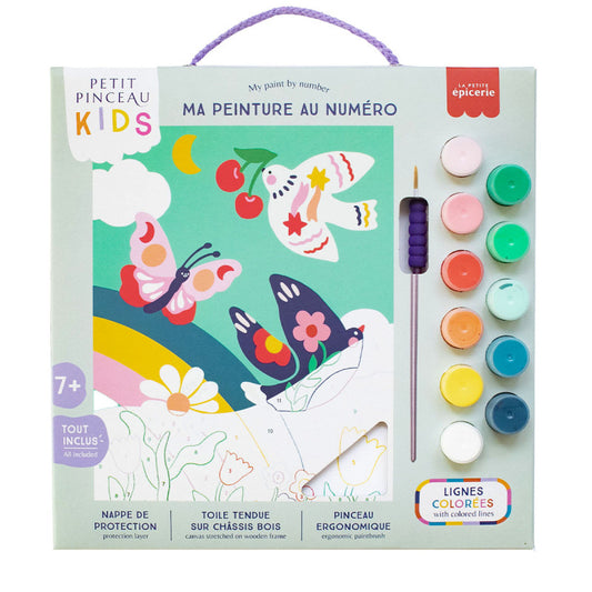 Kit peinture au numéro Printemps pour enfant dès 7 ans