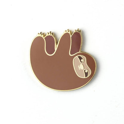 Pin Paresseux Émaillé – Broche Kawaii Relax & Cute Studio Inktvis B.V.
