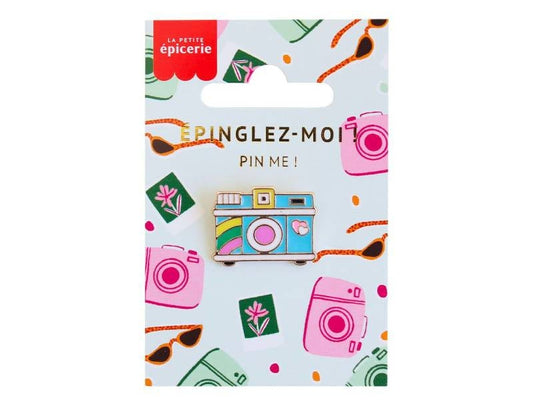 Broche Pin’s Appareil Photo Émaillé – Accessoire Vintage & Créatif LA PETITE EPICERIE