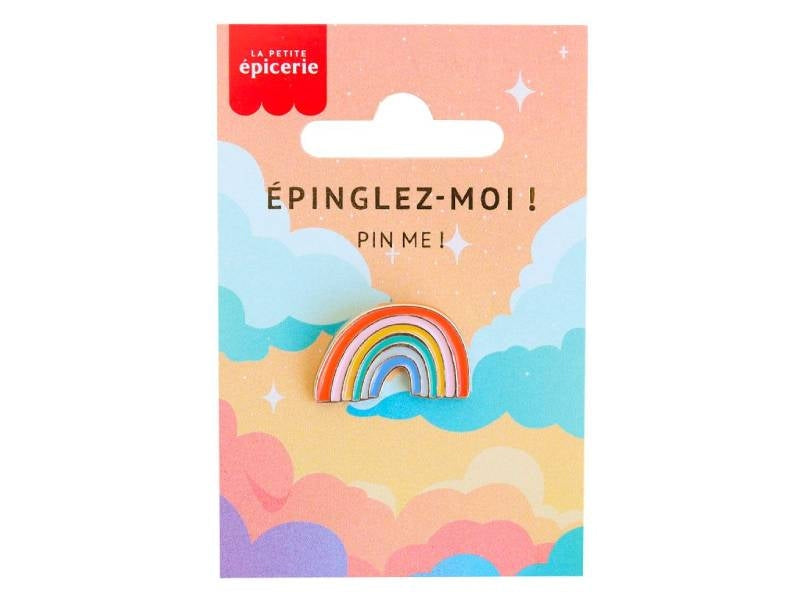 Broche Pin’s Rainbow Émaillé – Accessoire Coloré & Vintage LA PETITE EPICERIE