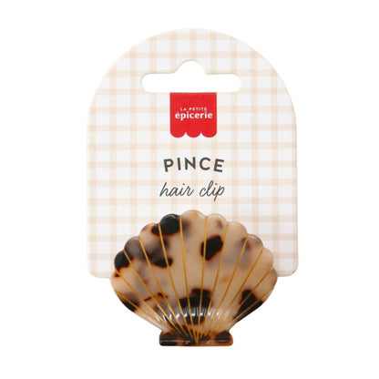 pince à cheveux coquillage écaille acétate chic