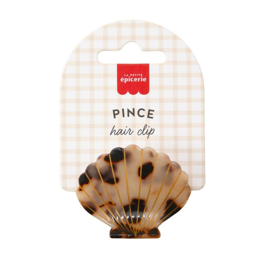 pince à cheveux coquillage écaille acétate chic