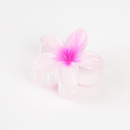 Pince à cheveux fleur rose bonbon ⌀8 cm – Grande pince crabe tendance et féminine JOY!