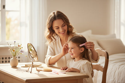 Barrette Iconic Aquarelle rose nacré – Joy Cadeaux (5,5 cm) LA PETITE EPICERIE