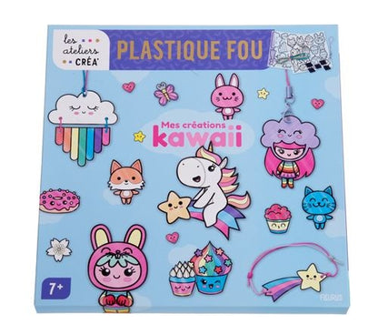 Coffret Plastique Fou Mes Créations Kawaii avec plus de 20 modèles