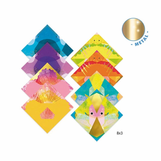 Origami Animaux Marins Djeco – Kit Créatif Pliage Papier Enfant Djeco