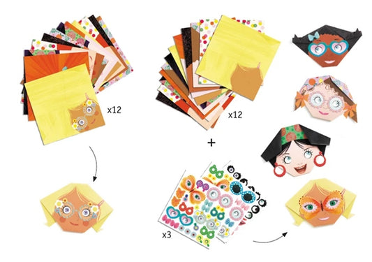 Origami Animaux Marins Djeco – Kit Créatif Pliage Papier Enfant Djeco