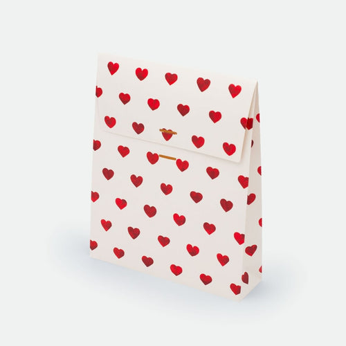 Pochette cadeau Red Hearts | Sac cadeau cœurs rouges Large All the ways to say