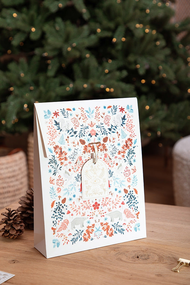 Pochette cadeau White Winter | Sac cadeau hiver blanc All the ways to say