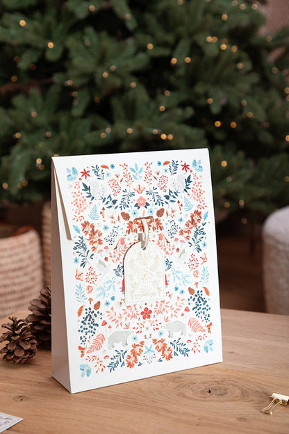 Pochette cadeau White Winter | Sac cadeau hiver blanc All the ways to say