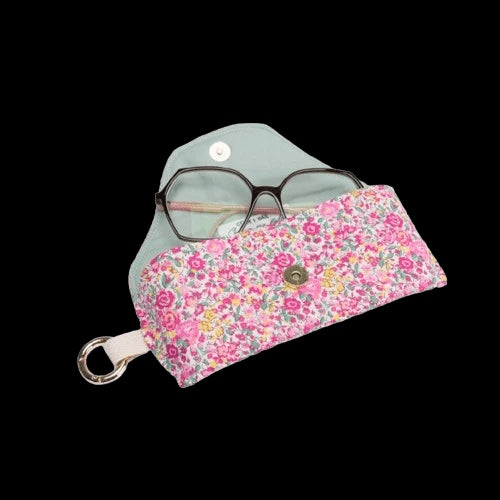 Kit Couture Étui à Lunettes “Isis” – Étui Liberty Fabrics DIY avec Mousqueton Doré Com'1 Idée