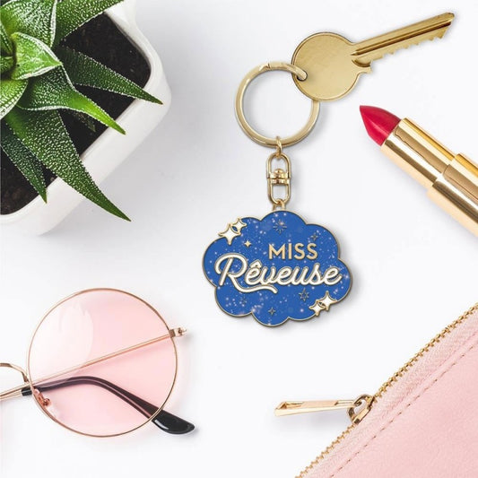 Porte-Clés Paillettes Miss Rêveuse – Accessoire Femme Brillant JOY!