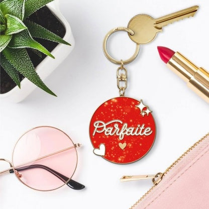 Porte-Clés Paillettes Parfaite – Cadeau Femme Original JOY!