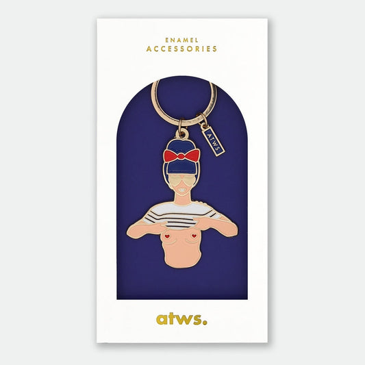 Porte-clés Sexy Girl en émail doré – accessoire cadeau original All the ways to say