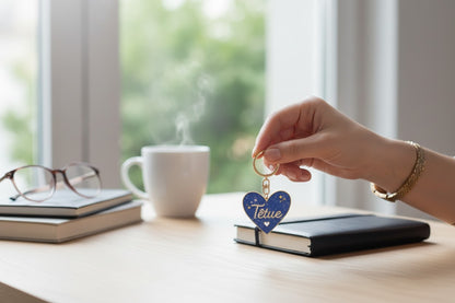 Porte-clés cœur paillettes Têtue – Porte-clés brillant et fun | Joy Cadeaux JOY!