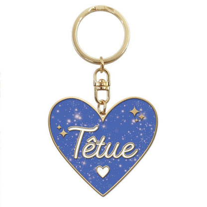 Porte-clés cœur paillettes Têtue – Porte-clés brillant et fun | Joy Cadeaux JOY!