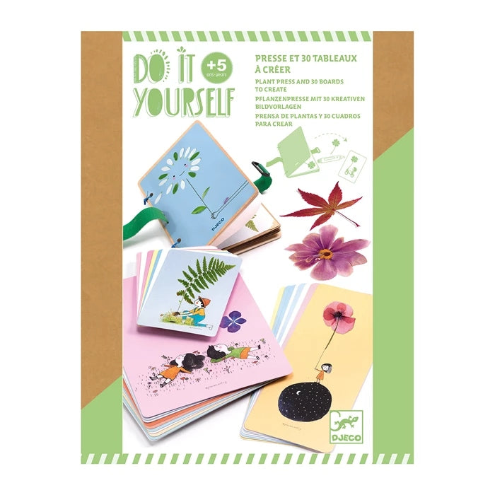DIY Presse à Plantes Nature Djeco avec presse à fleurs et cartes à décorer