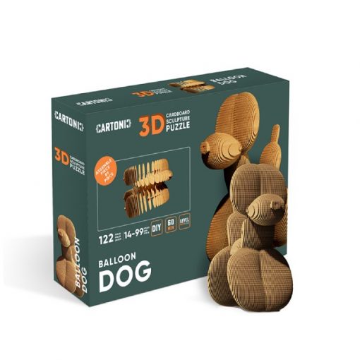 Puzzle 3D Balloon Dog – Sculpture en Carton Recyclé CARTONIC Cartonic