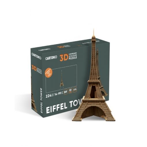 Puzzle 3D Tour Eiffel – Sculpture en Carton Recyclé CARTONIC Cartonic
