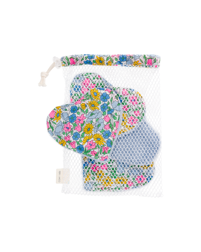 Kit Couture Lingettes Lavables Cœur & Filet Amélie – DIY Zéro Déchet Liberty Com'1 Idée