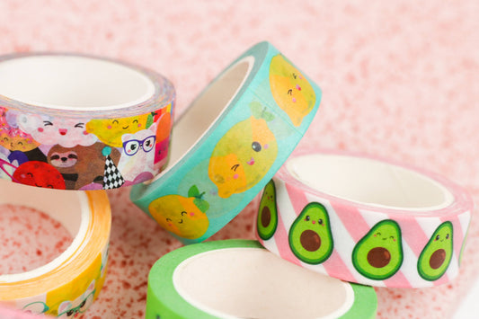 Washi Tape Citron – Ruban Adhésif Décoratif Kawaii & Bullet Journal Studio Inktvis B.V.