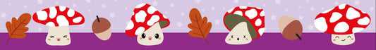 Washi Tape Champignons Automne – Ruban Adhésif Automnal Kawaii Studio Inktvis B.V.