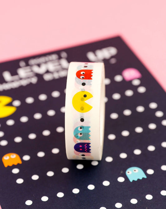 Washi Tape Pac Man – Ruban Adhésif Gaming Rétro Kawaii Studio Inktvis B.V.