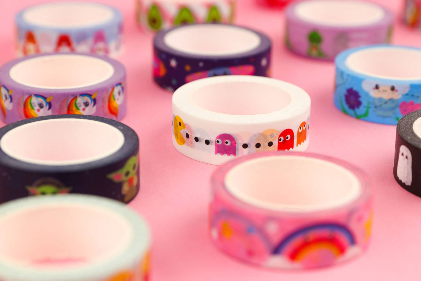Washi Tape Pac Man – Ruban Adhésif Gaming Rétro Kawaii Studio Inktvis B.V.