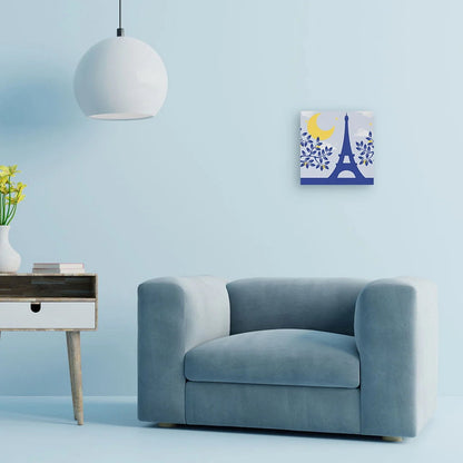Mini Peinture par Numéros avec cadre Paris sous la Lune Figured'art
