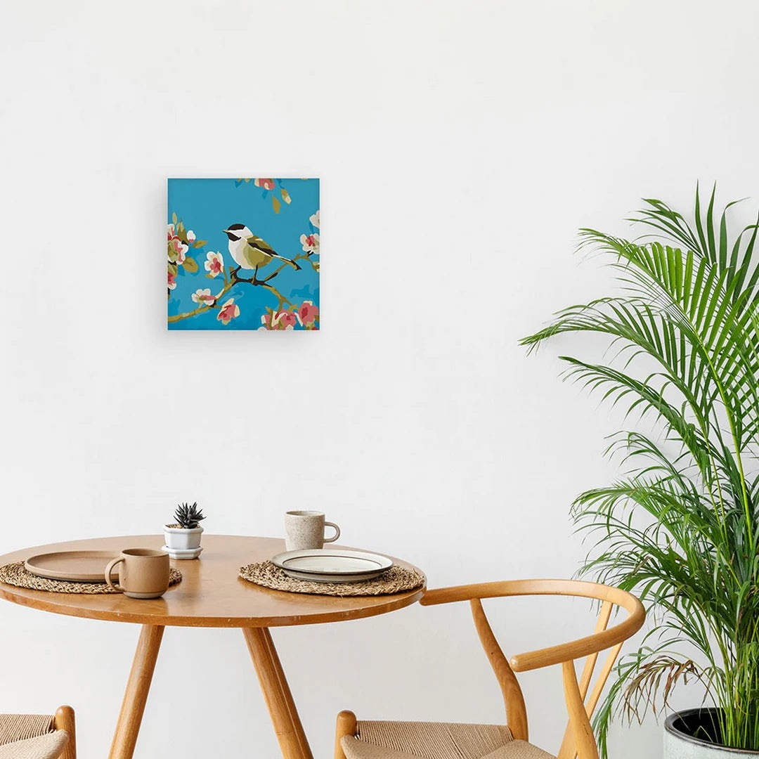 Mini Peinture par Numéros avec cadre Oiseau Figured'art