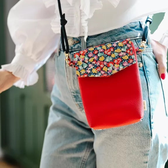 Kit Couture Petit Sac Bandoulière “Stella” – Sac Liberty & Simili Cuir DIY Com'1 Idée