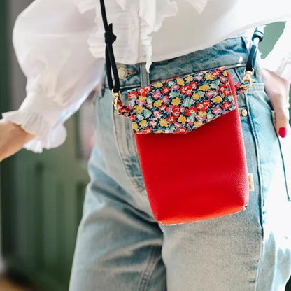 Kit Couture Petit Sac Bandoulière “Stella” – Sac Liberty & Simili Cuir DIY Com'1 Idée