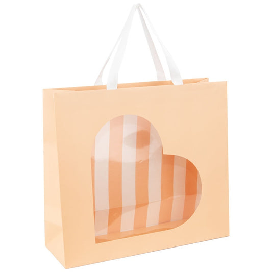 Sac cadeau carton avec fenêtre cœur – Box cadeau | Joy Cadeaux 36x12x32cm JOY!