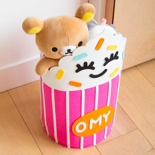 Sac de rangement enfant Yummy en feutrine – Panier ludique OMY 48 x 28 cm omy