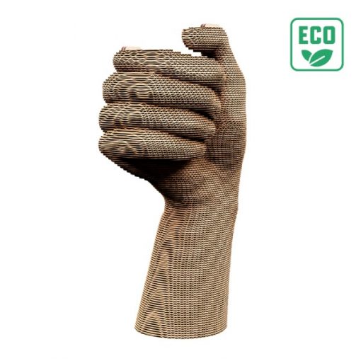 Puzzle 3D Vase Main – Sculpture en Carton Recyclé CARTONIC Cartonic