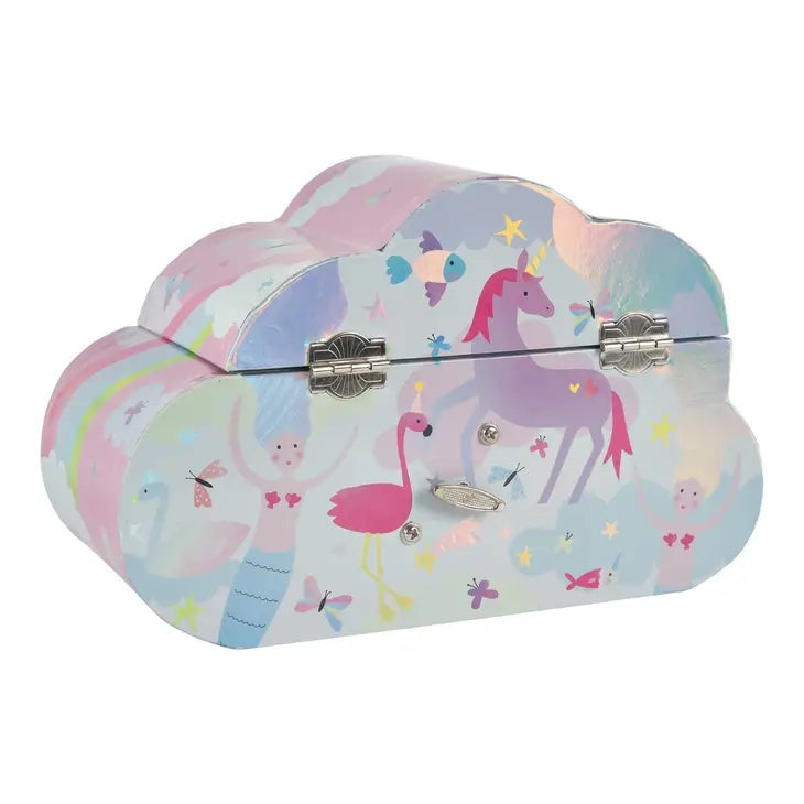 Boîte à Bijoux Musicale Nuage “Petite Sirène” – Coffret Musical Enfant Féérique Com'1 Idée
