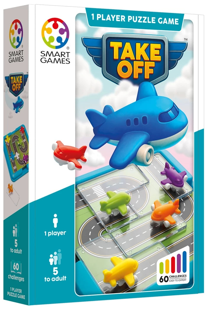 Jeu de logique SmartGames Take Off sur le thème de l'aviation